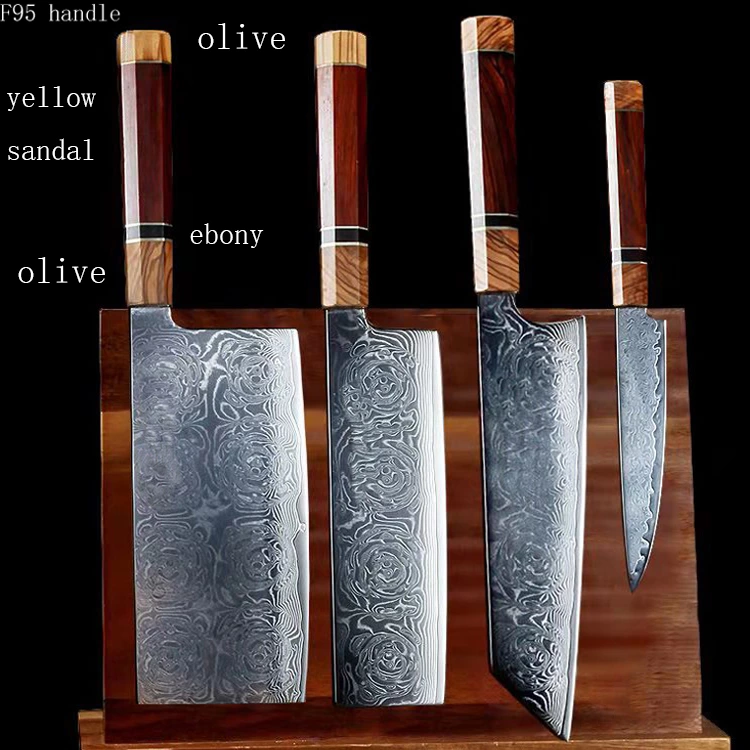 damascus  chef knife paring knife cleaver knife chopper kitchen knife