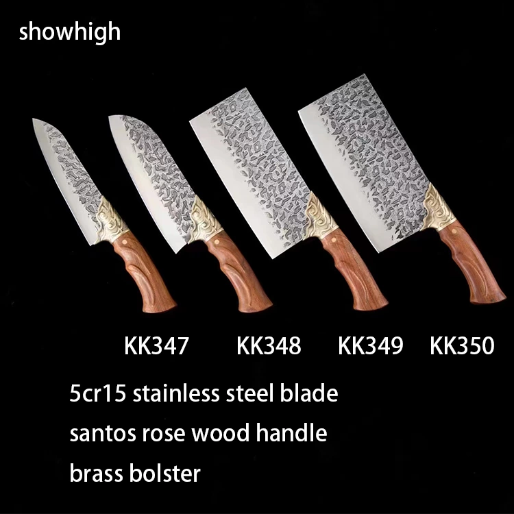 5cr15 stainless steel chef knife utiity knife chef knife cleaver knife kitchen knife set KK347