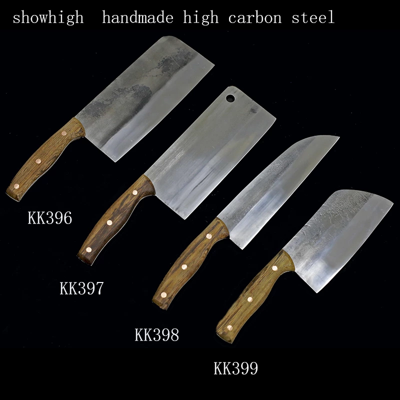 hand crafted 1060 high carbon kitchen knife chopper knife chef knife kk397