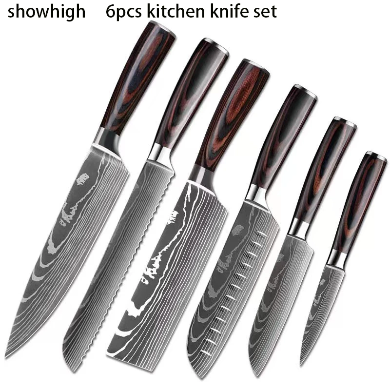 6pcs kitchen knife set